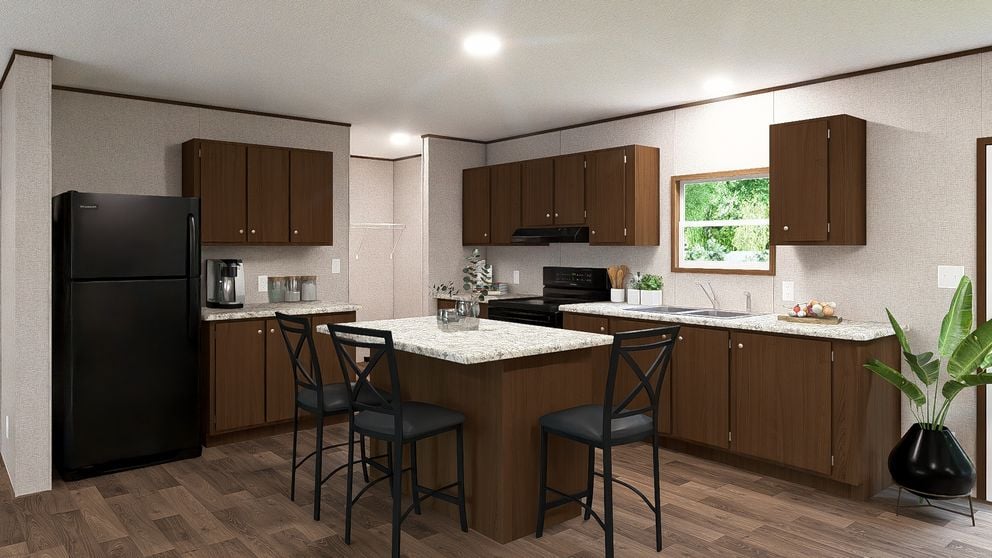 Kitchen space in The Sycamore double-wide