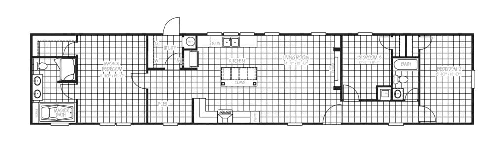 Jessup Wilson 3 bedroom floorplan