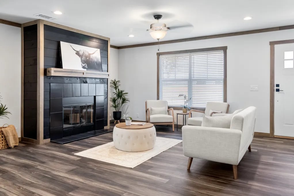 Bright front living room in the 1,920 sq. ft. Isabella Elite