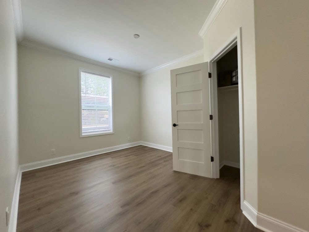 Secondary bedroom in The Riverwalk 3-bedroom home in Cedar Creek, TX