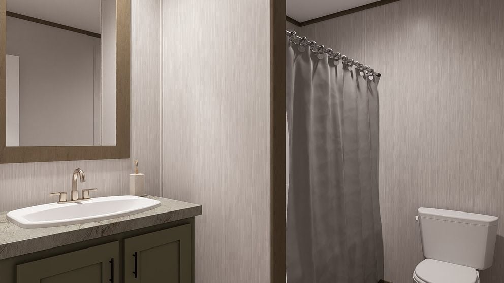 Comfortable secondary bedroom in the Clayton Epic Crockett mobile home