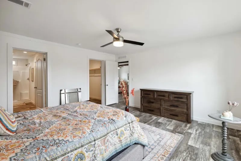 Additional primary bedroom suite view in the Winter Series 3276H at Factory Mobile Homes Colorado