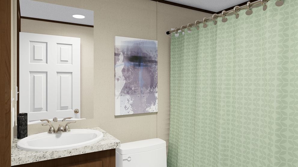 Guest bathroom in The Glory by TRU Homes for sale in Colorado