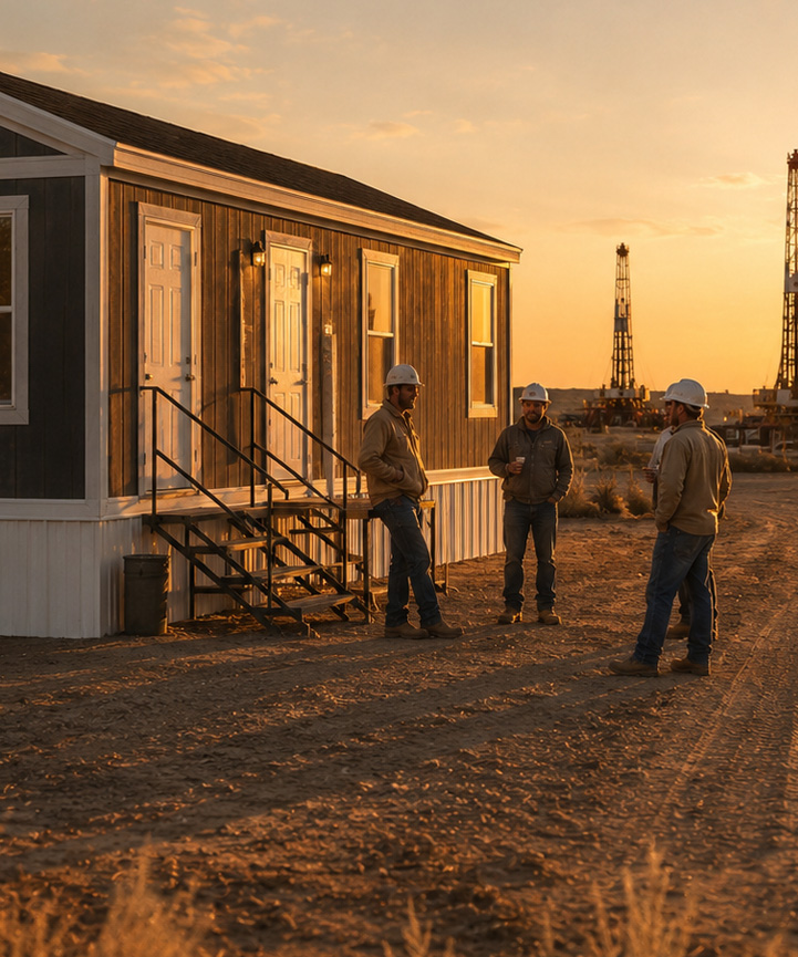 Oilfield crew housing near Lubbock