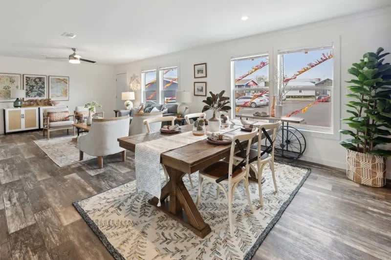 Additional dining area view in the Winter Series 3276H by Champion Homes