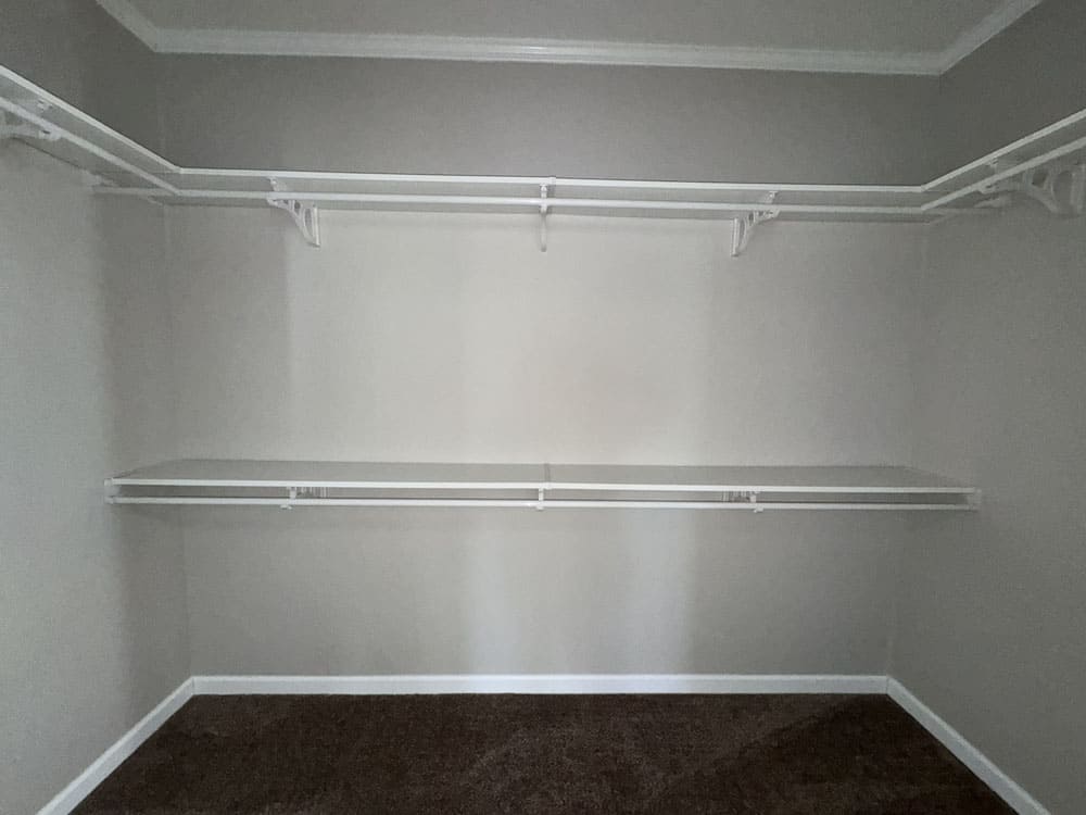 Spacious walk-in closet in The Lilly II by Franklin Homes