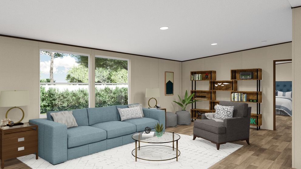 Living room in The Thrill by TRU Homes