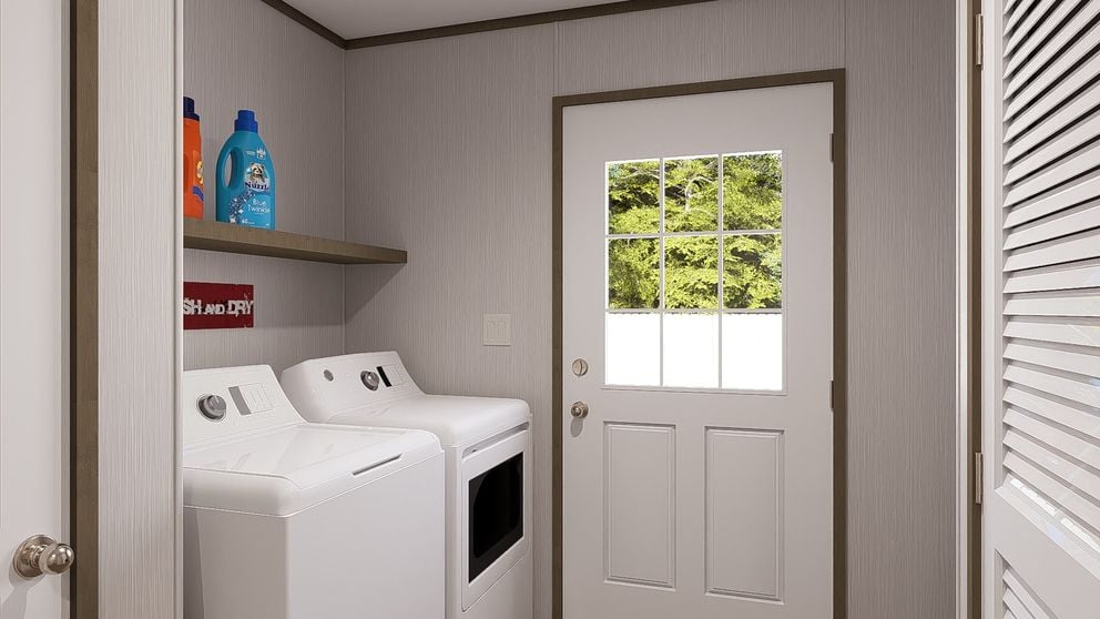 Utility space in the Clayton Epic Crockett manufactured home for sale in Colorado