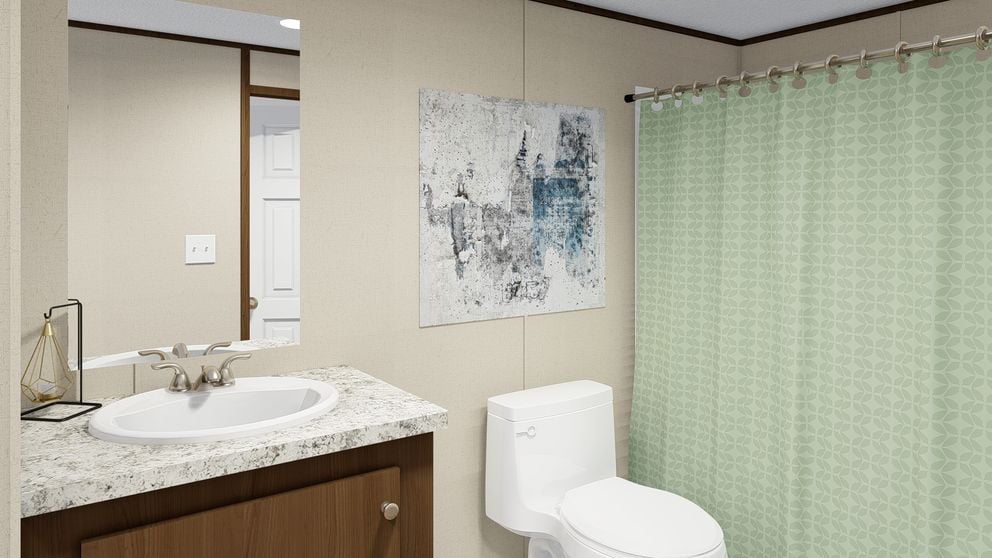 Bathroom in The Glory manufactured home