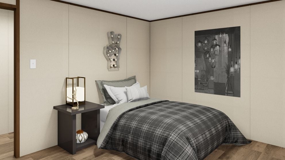 Third bedroom in The Glory 14x76 manufactured home