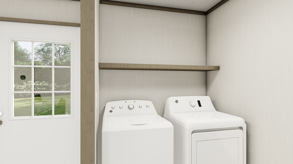 Washer and dryer utility area in the Clayton Epic Snowcap
