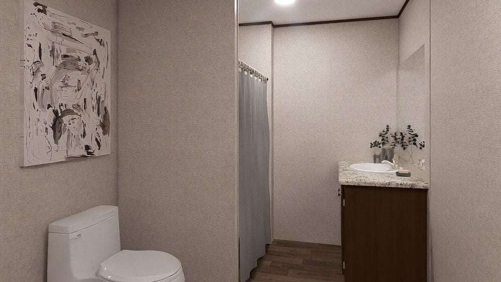 Primary bathroom in The Sycamore by TRU Homes