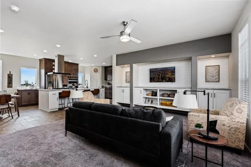 Interior view of The Odyssey XL 3256 manufactured home
