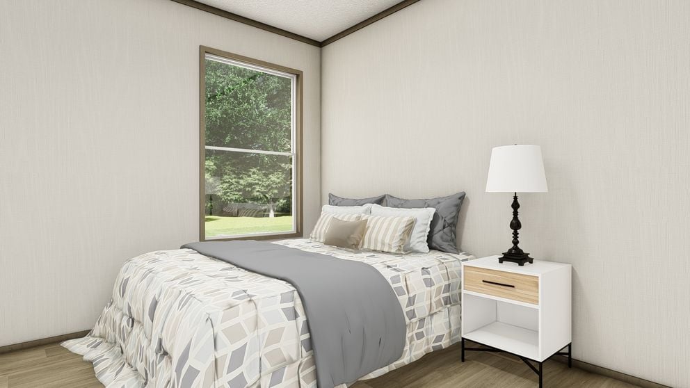 Second guest bedroom inside the Clayton Epic Snowcap double-wide mobile home