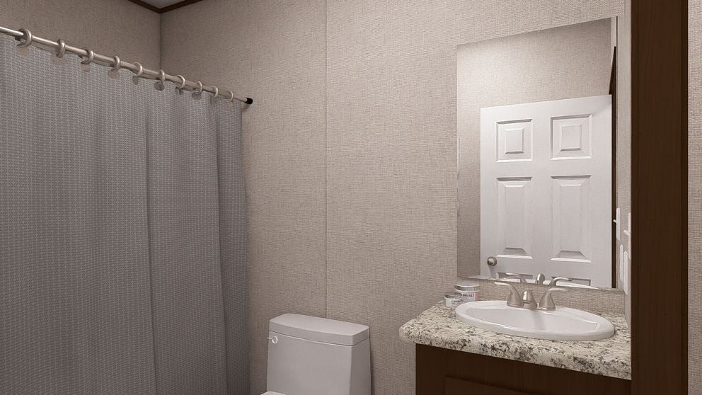 Guest bathroom in The Sycamore at Factory Mobile Homes Colorado
