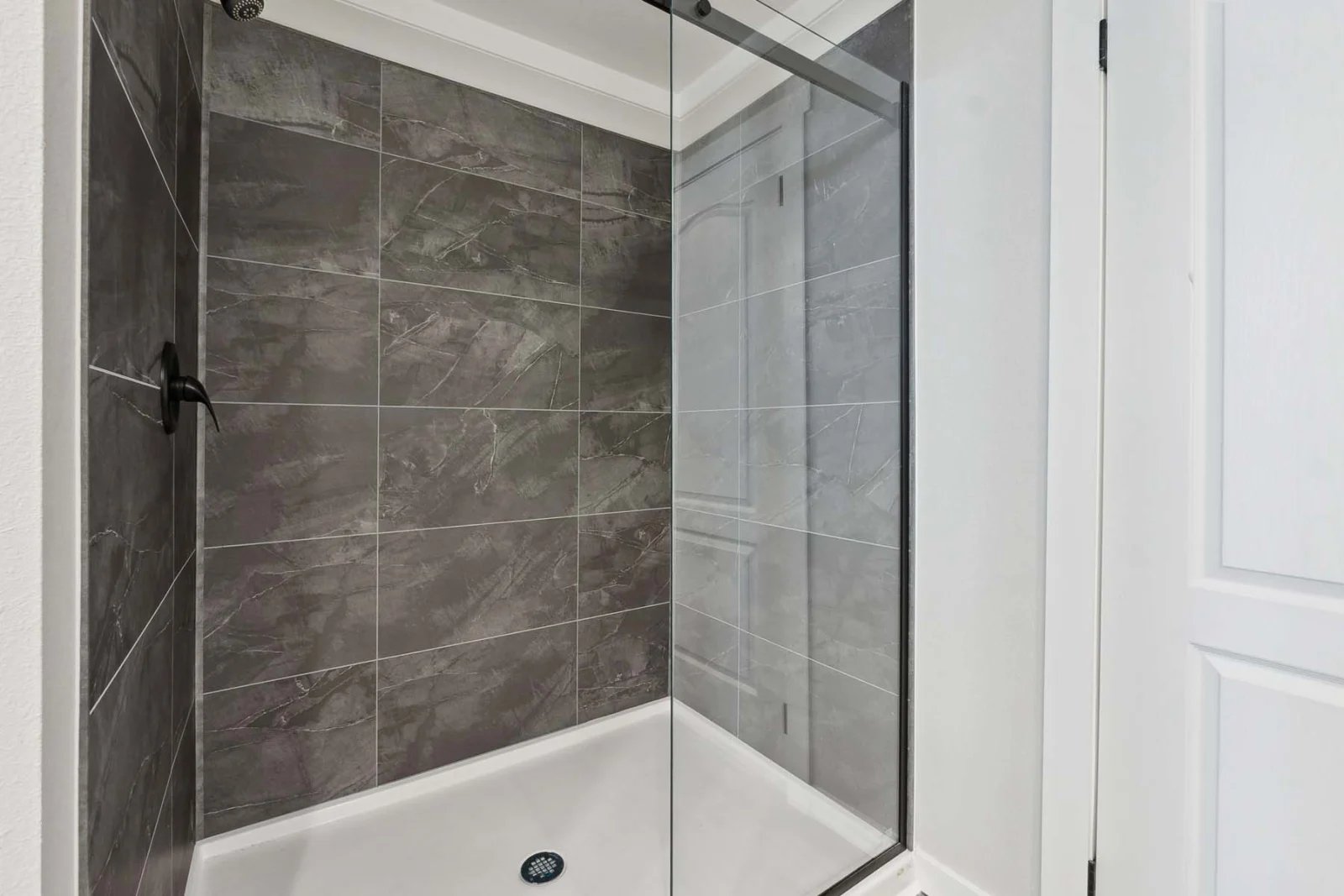 Walk-in shower in the Winter Series 32x56H double-wide manufactured home