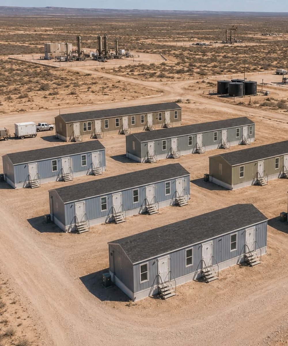 Oilfield employee housing in the Permian Basin