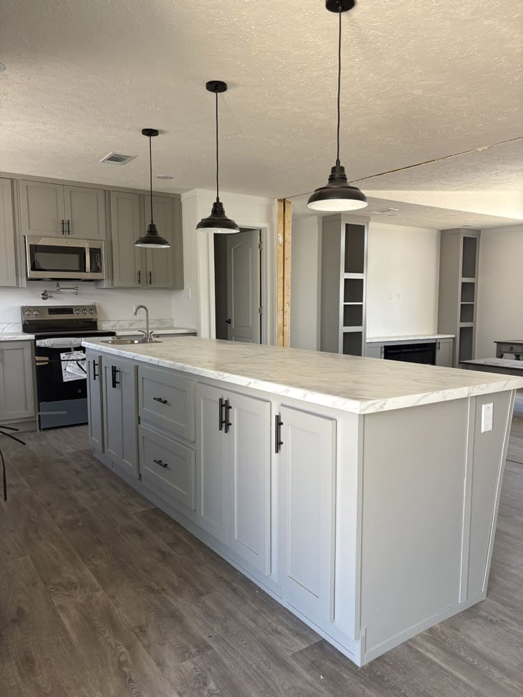 Primary bedroom in new 2025 Big Josh doublewide manufactured home