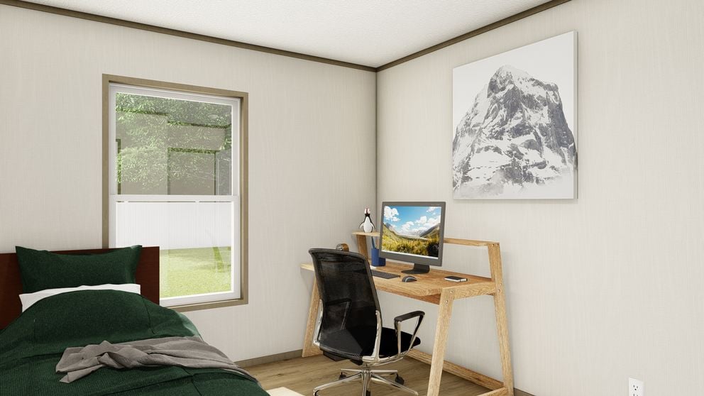 Second bedroom in the Clayton Epic Explorer mobile home