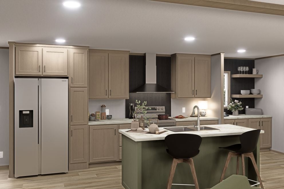 Kitchen in the Clayton Epic Explorer double-wide by Factory Mobile Homes