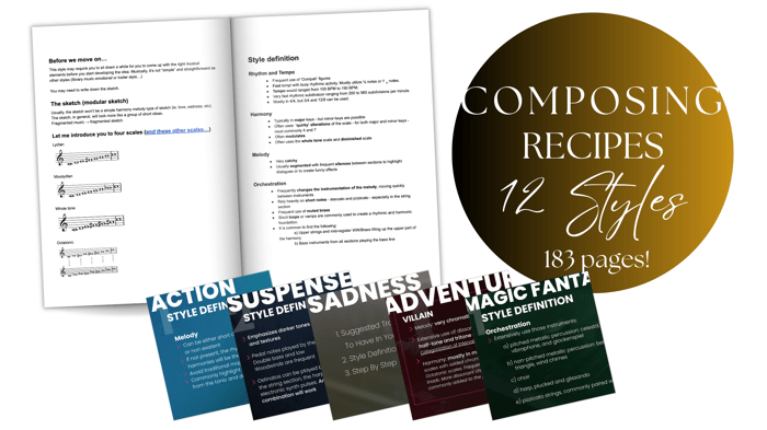 Composing Recipes - 12 Styles - 183 Pages