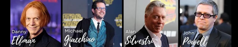 Composers: Danny Elfman, Michael Giacchino, Alan Silvestri, John Powell