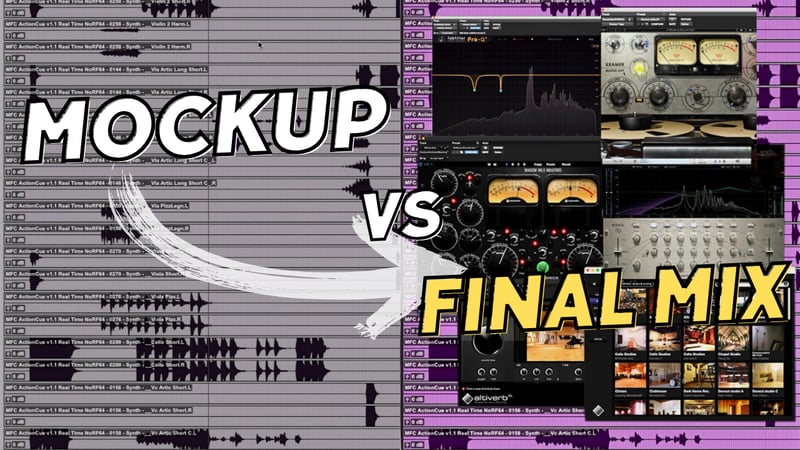 Comparative Analysis: Mockup vs Final Mix — video