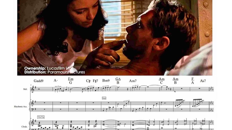 How John Williams evokes romance with music — movie still and score