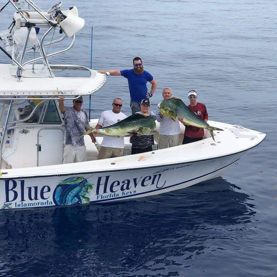 The Blue Heaven, a 32′ Regulator sportfishing charter boat at Robbie’s Marina
