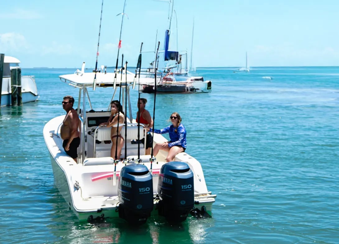 Boats for rent at Robbie's of Islamorada