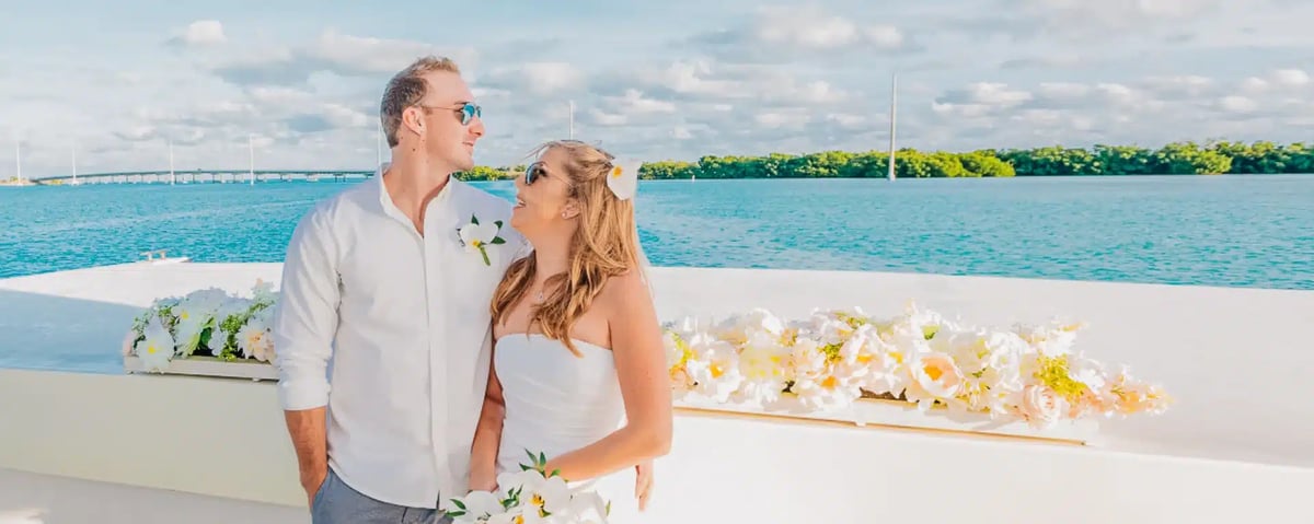 Wedding celebration on Robbie's private beach in Islamorada