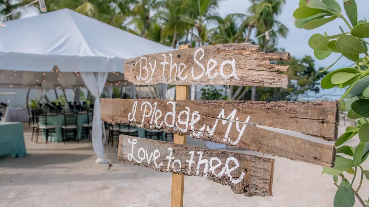 Wedding event at Robbie's of Islamorada