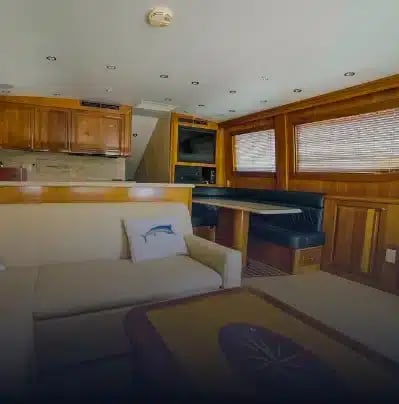 Salon of the Four Aces luxury yacht
