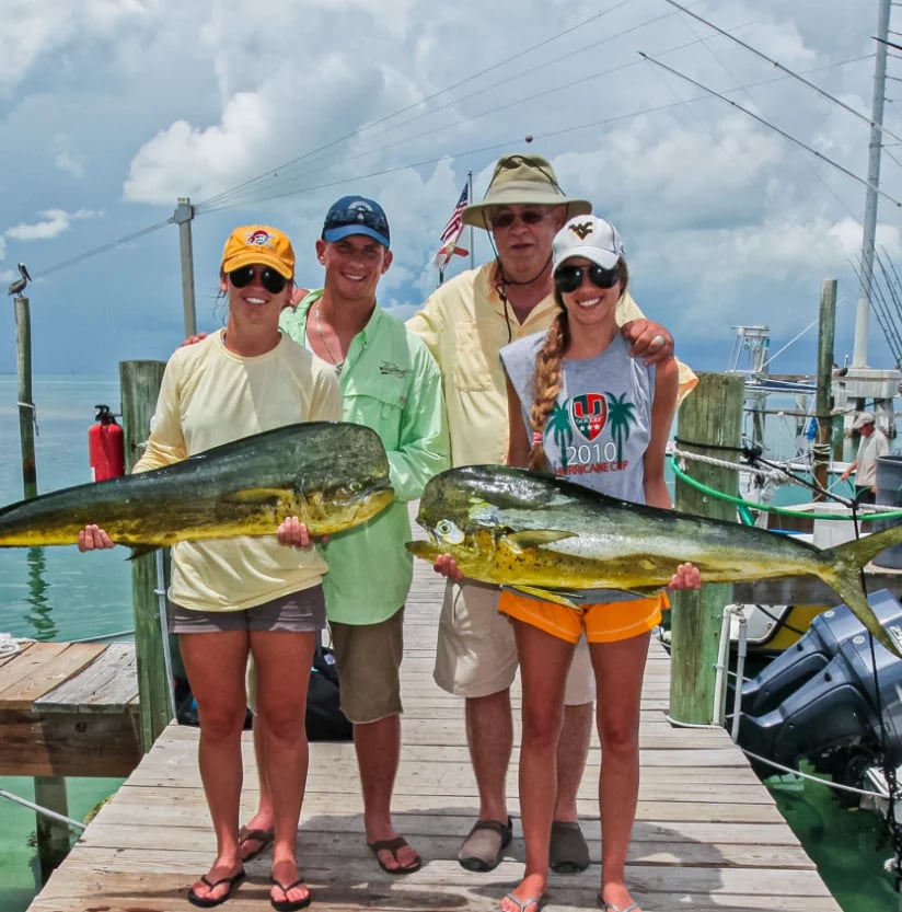 Anglers sharing a split charter
