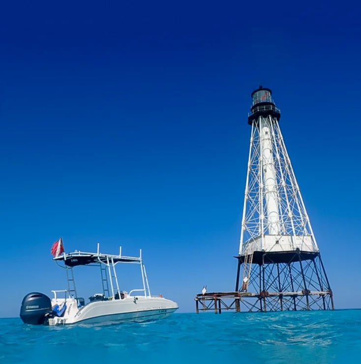 Mangrove islands of the Florida Bay seen on an eco tour