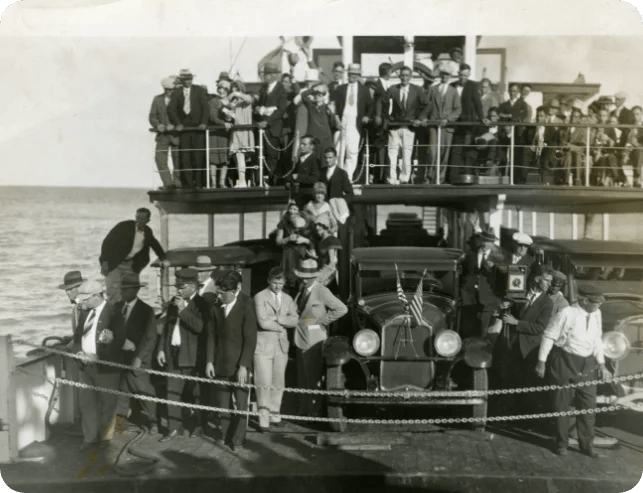 1928: The First Ferry Arrival at No Name Key