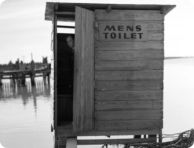 1938: Public outhouse on Lower Matecumbe Key