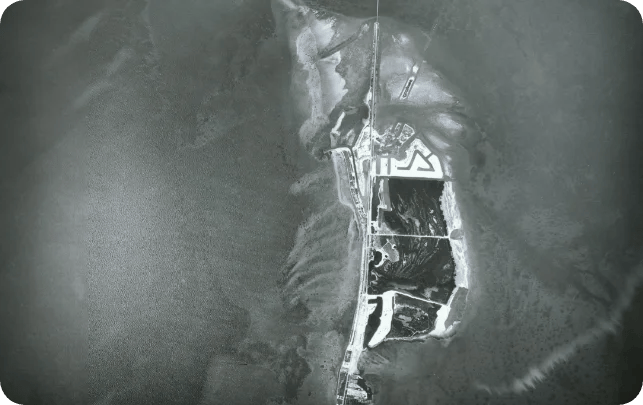 1955: Aerial of Lower Matecumbe Key