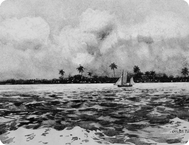 1840: Indian Key, site of the Seminole War attack