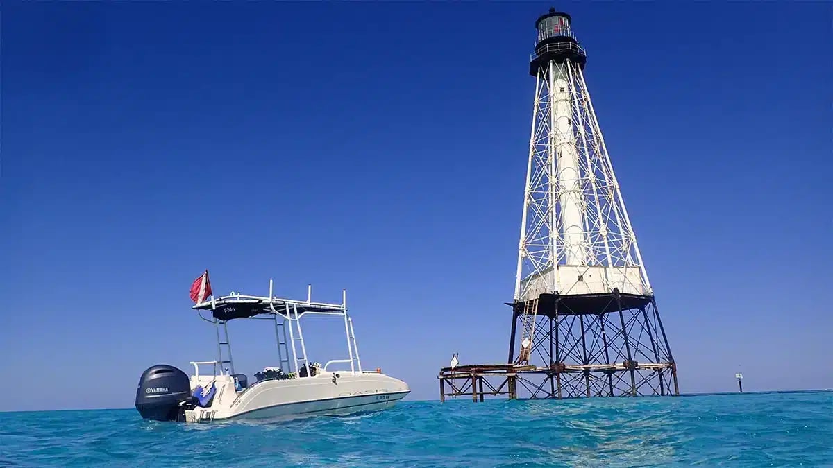 The KeyZ Charters boat used for Robbie's eco tours