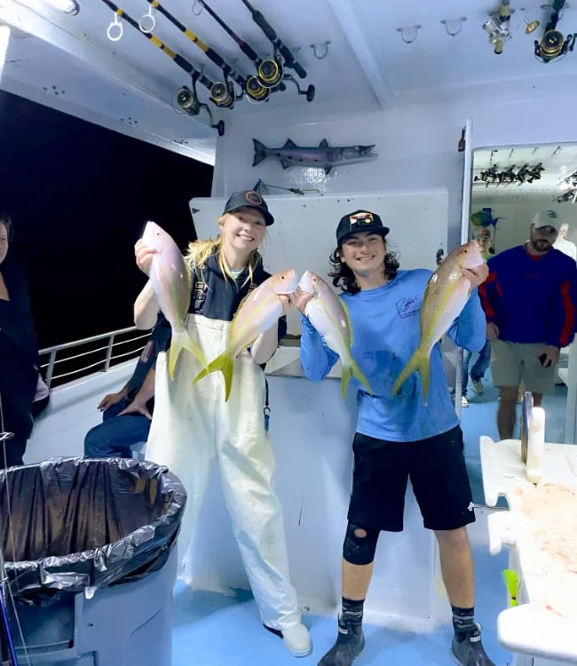 A night fishing trip aboard the Captain Michael party boat in Islamorada