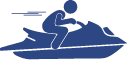 Person riding a jet ski