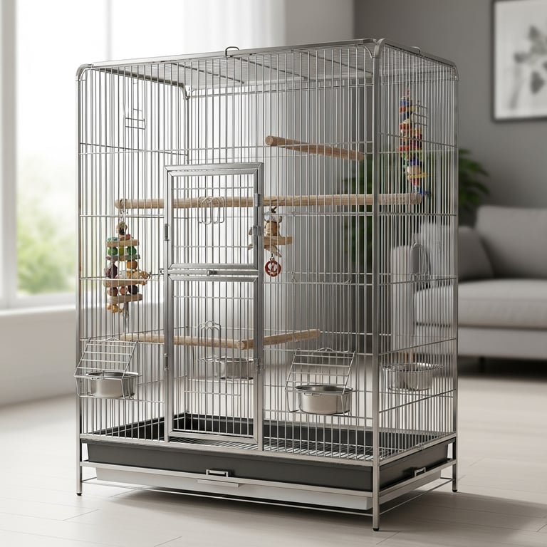 Most Durable Stainless Steel Bird Cages for Large Parrots