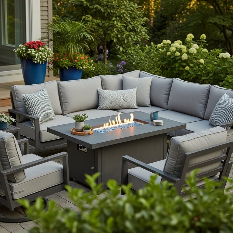 Top-Rated Patio Conversation Sets with Integrated Fire Pit Tables