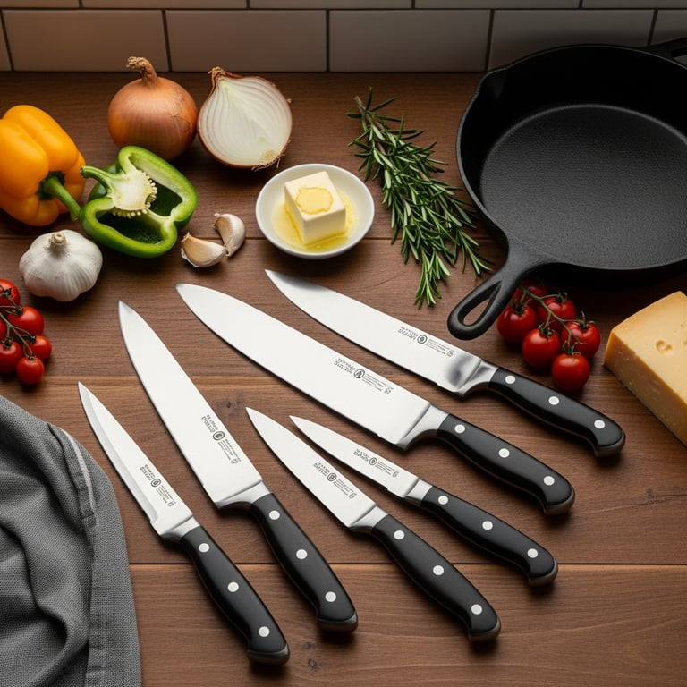 Top Chef Knife Sets for Preparing Cast Iron Skillet Meals