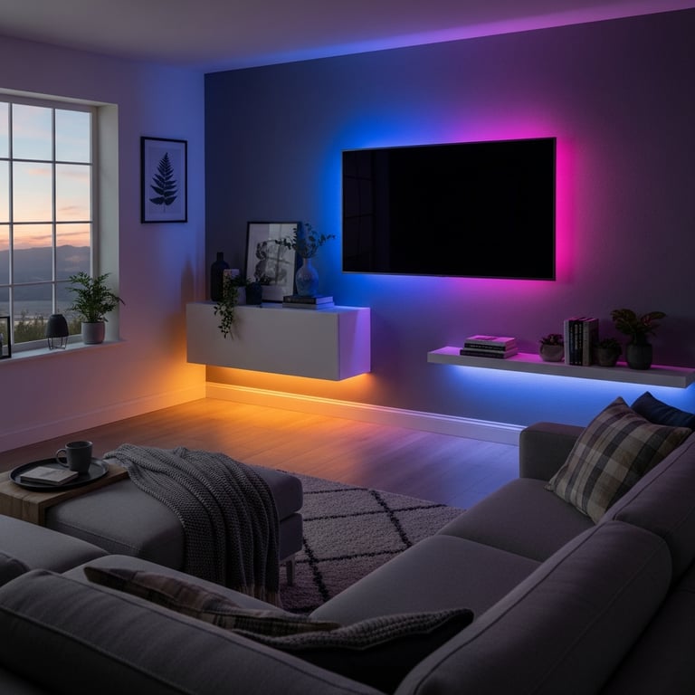 Most Versatile RGBIC LED Strip Lights for Dynamic Room Ambiance