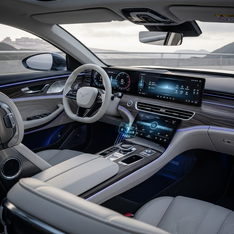 Luxury Car Interiors with the Most Innovative Tech Features for 2025-2026