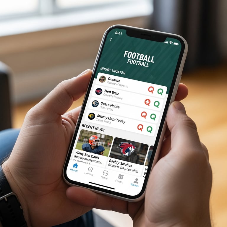 Top Mobile Apps for Following NFL Player News & Injury Updates for Fantasy Football Managers