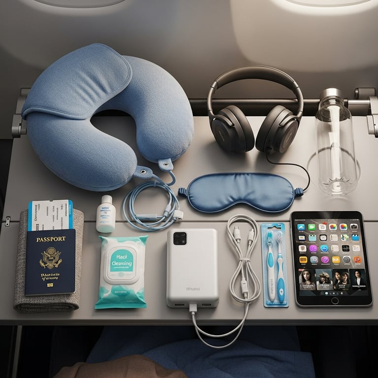 Essential Travel Gadgets & Comfort Accessories for Red-Eye Flights
