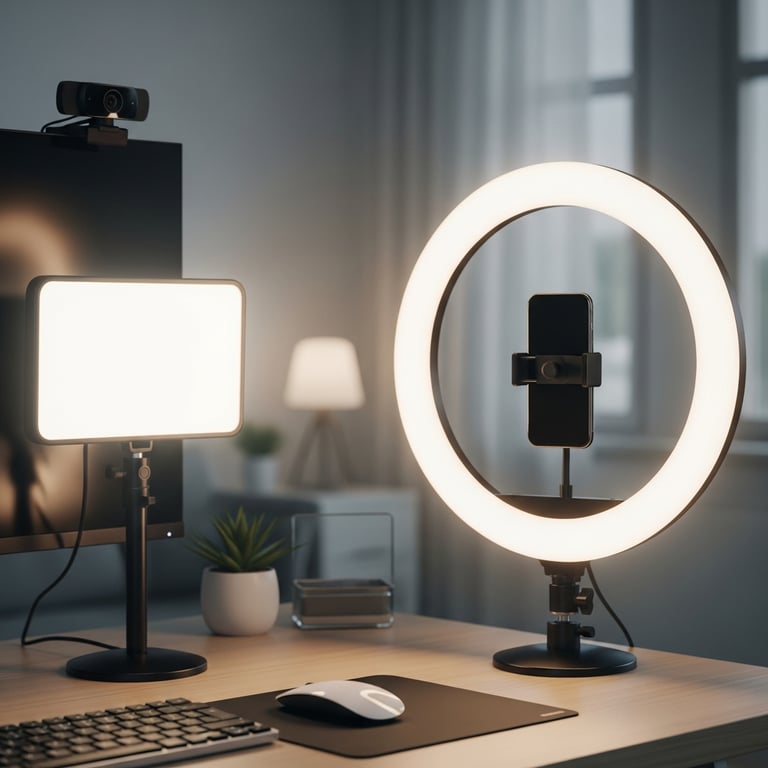 Best Ring Lights and LED Panels for Professional Webcam Lighting